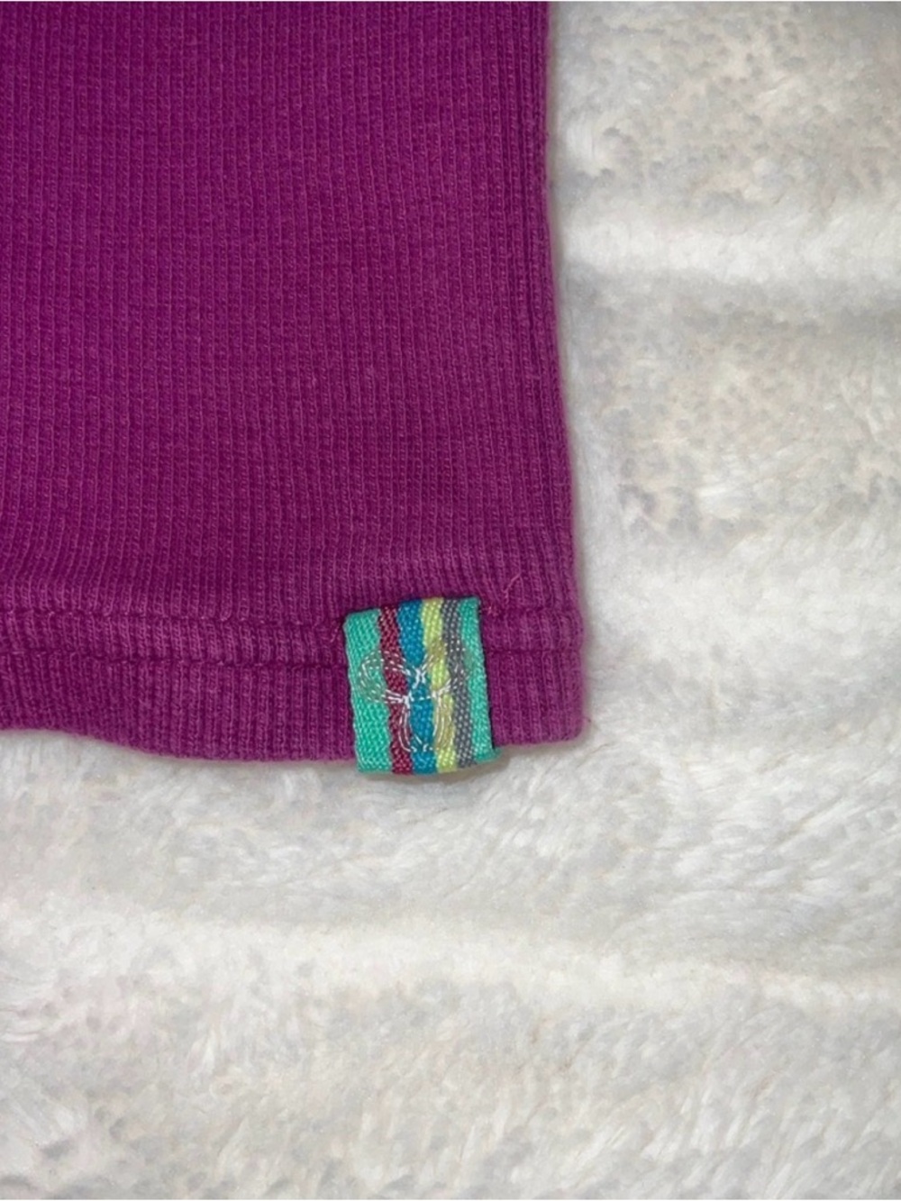 TNA Purple Ribbed Tank Top - Picture 3 of 4